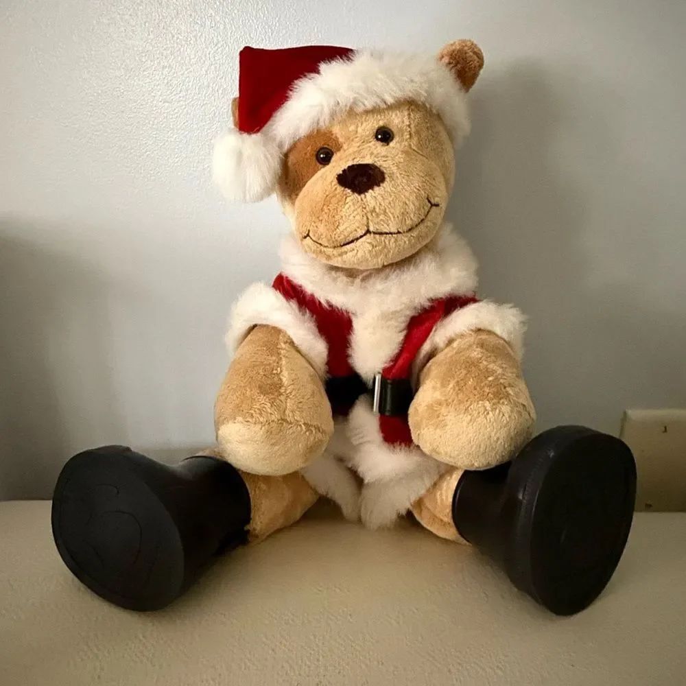 Build A Bear Dog In Santa Costume